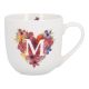 Becher Buchstabe/Flower-Herz, M, 450 ml