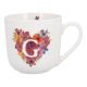 Becher Buchstabe/Flower-Herz, G, 450 ml