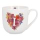 Becher Buchstabe/Flower-Herz, I, 450 ml