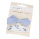 2er Set Haarklammer, Blumen/hellblau