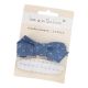 2er Set Haarklammer, Jeans/Dots