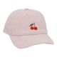 Cap Strick-Motiv, Cord/Kirsche