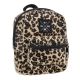Mini-Rucksack, Karabiner/Leo/braun, 14 cm