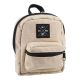 Mini-Rucksack, Karabiner/beige, 14 cm