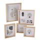 5er Set Bilderrahmen, natur