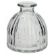 Mini-Vase Rillen, halbrund, 8 x 8.5 cm