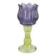 Kerzenständer Tulpe/Teelicht, lila, 15 cm