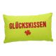 Kissen Glück, hellgrün, 50 x 30 cm