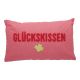 Kissen Glück, pink, 50 x 30 cm
