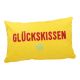 Kissen Glück, gelb, 50 x 30 cm