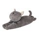 Türstopper Katze, liegend/dunkelgrau, 38 cm
