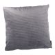 Kissen Samt-Rillen, dunkelgrau, 45 x 45 cm
