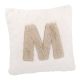 Kissen Buchstabe, M/creme, 30 x 30 cm