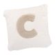 Kissen Buchstabe, C, 30 x 30 cm