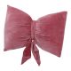 Kissen Schleife, altrosa/Bänder, 39 cm