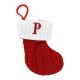 Nikolausstiefel Buchstabe, Zopf, P, 18 cm