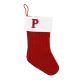Nikolausstiefel Buchstabe, Zopf, P, 46 cm