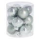 12er Set Glaskugeln 2,5 cm, mint