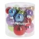 17er Set Glaskugeln Mix, fancy
