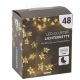 Lichterkette Stern/Cluster, silber, 48 LED