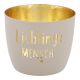 Windlicht Spruch/Xmas, Lieblingsmensch/sand, 10 x 8.5 cm