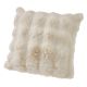 Kissen Bubble-Fell, creme, 45 x 45 cm