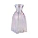 Flaschenvase Pearl, Rillen/eckig, 11 cm