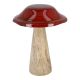 Pilz Lasur, Uni, rot, 16 cm