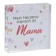 Deko-Würfel Mama, Herzensmensch, 8 x 8 cm
