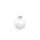 Mini-Kugel Schneeball, Flitter/weiß, 4 cm