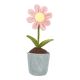 Türstopper Blume im Topf, pink, 40 cm