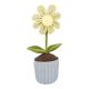 Türstopper Blume im Topf, gelb, 40 cm