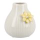Vase Blüte, mint/gelb, 9 cm