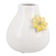 Vase Blüte, creme/gelb, 9 cm
