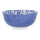 Schale Bali, Blumen/blau, tief, 11.5 cm