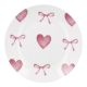 Teller Schleife, Herz, 20 cm