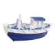 Fischerboot Netz, Fisch/blau, 7 x 3 cm