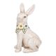 Hase Blumenkranz, sitzend/Blick rechts, 24 cm