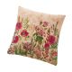 Kissen Blumen, beige/rot, 45 cm