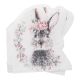 Serviette Form, Hase/Blumen, 16 Stück