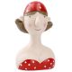 Deko-Kopf See, Frau, 12 cm
