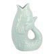 Vase Fisch, mint, 25 cm