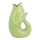 Vase Fisch, hellgrün, 25 cm