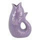Vase Fisch, lila-pearl, 25 cm