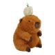 Kuscheltier Capybara mit Obst, Birne, 14 cm