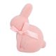 Hase Schleife, sitzend/rosa, 15.5 cm
