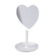 LED-Spiegel Form, Herz/weiß, 26 cm