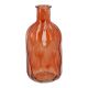 Flaschenvase Wellen, orange, 12 cm