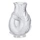 Vase Fisch, grau, 16 x 10 x 24 cm