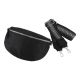 Crossbodytasche Velour, schwarz